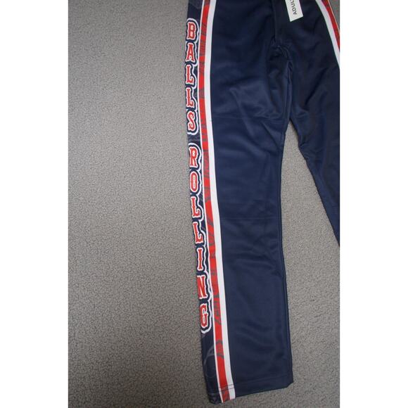 Berserk softball / baseball pants size 27x30 red white‎ blue balls rolling - Picture 2 of 6
